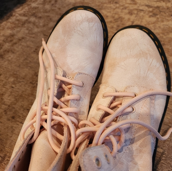 Pink Tie Dye Dr. Martens 9 Women - Picture 8 of 9